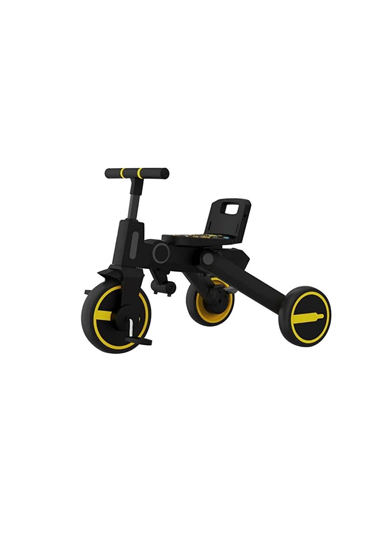 Lovely Baby LB 111 Kids 7 in 1 Tricycle with Rubber Wheels Yellow