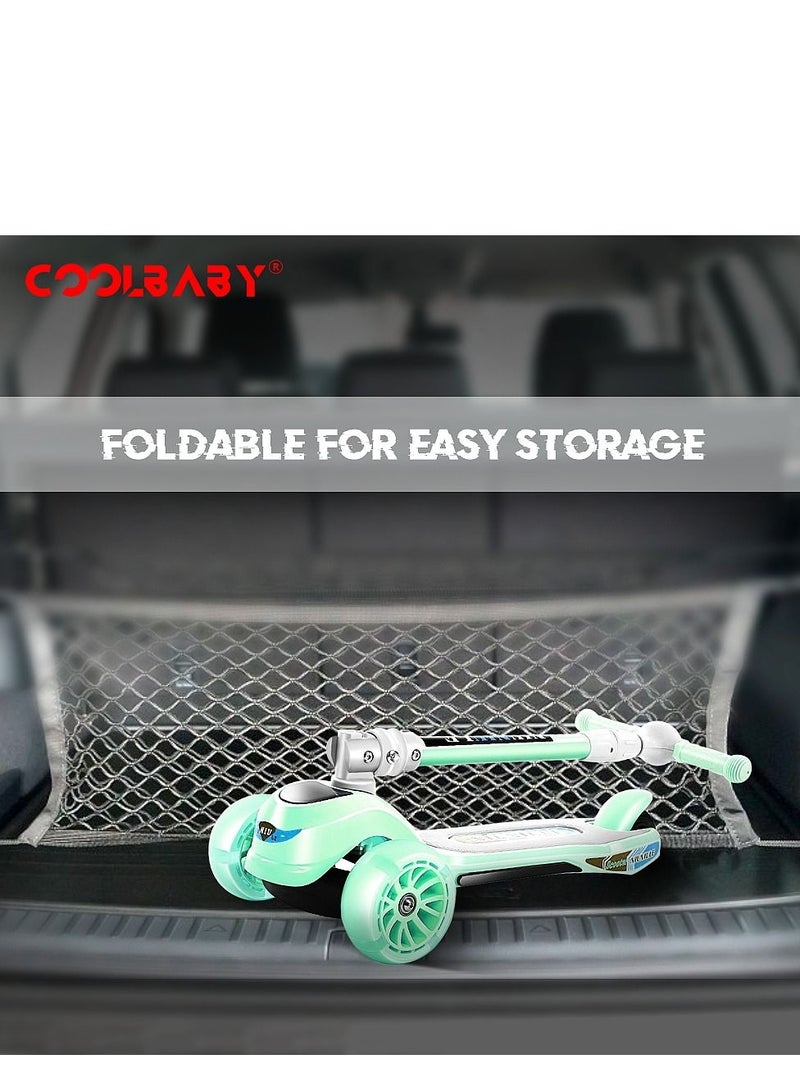 Music and Light Adjustable Handle kids Scooter