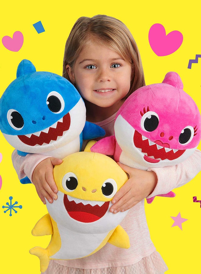 Soft Plush Singing Lighting Authentic Detailing Lightweight Baby Shark Toy 6.9x8.3x11inch