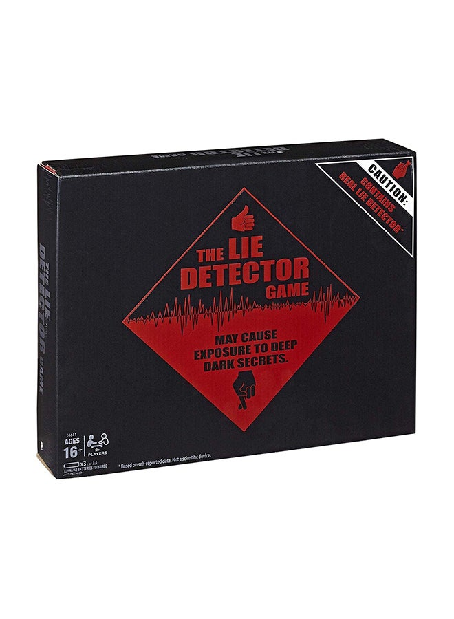 The Lie Detector Electronic Game Set for 16+ Years, Black/Red/White - E4641102 2.5x13.13x10.5inch