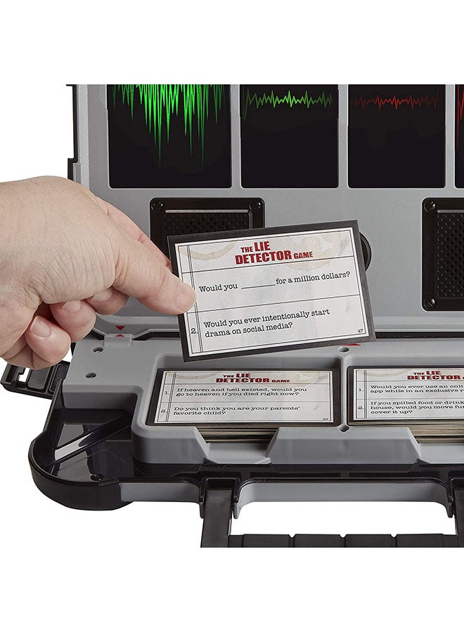 The Lie Detector Electronic Game Set for 16+ Years, Black/Red/White - E4641102 2.5x13.13x10.5inch