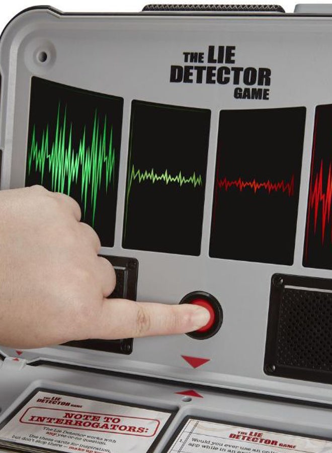 The Lie Detector Electronic Game Set for 16+ Years, Black/Red/White - E4641102 2.5x13.13x10.5inch