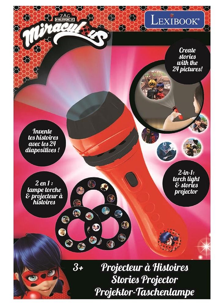 Lexibook Miraculous Stories Projector and Torch Light