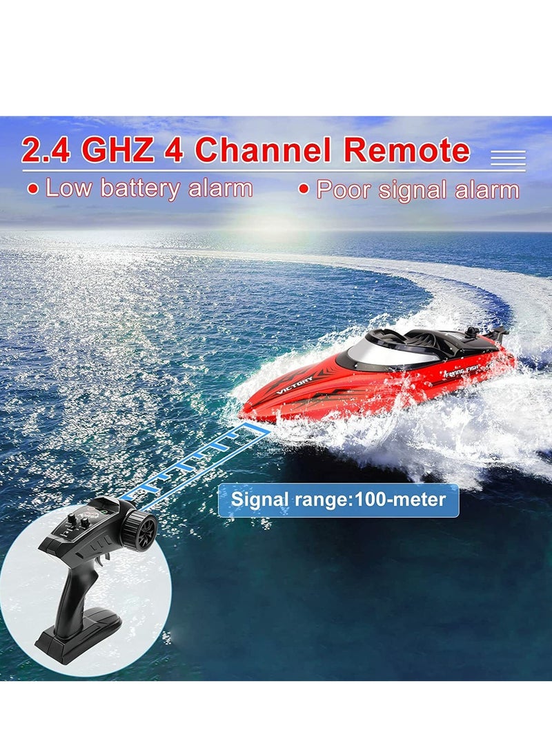 Hj811 Fast Speed RC Boat 20+MPH Electric Racing Boat Hobby RTR Adults Kids Outdoor Toy