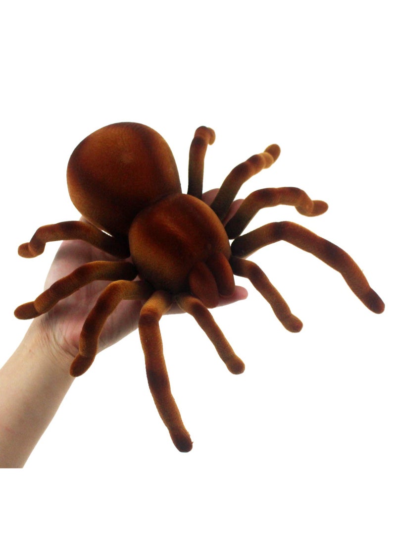 Spider Remote Control Animal Large Size Realistic Tarantula Toys Vehicle Car Electric Kids Brown