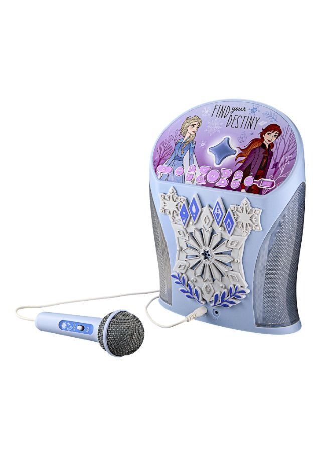 KIDdesigns Disney Frozen Bluetooth Karaoke Machine with Microphone