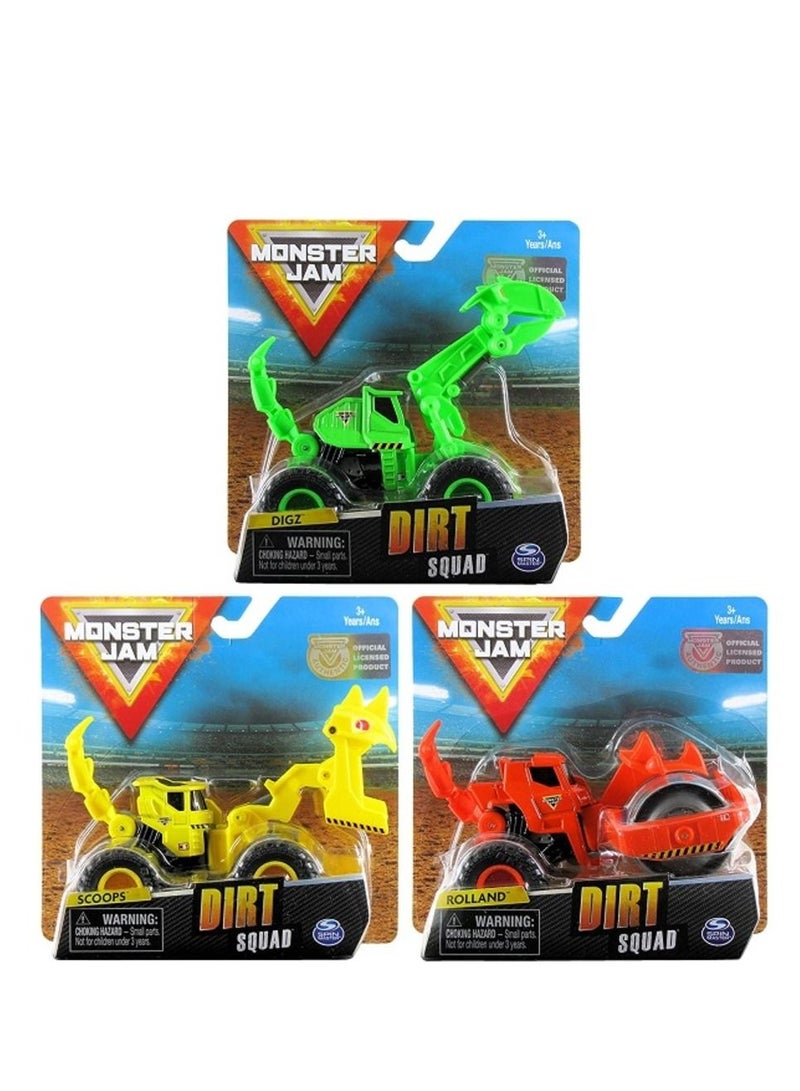 1:64 Vehicles Dirt Squad Pack of 1 - Assortment - 1 Piece Only