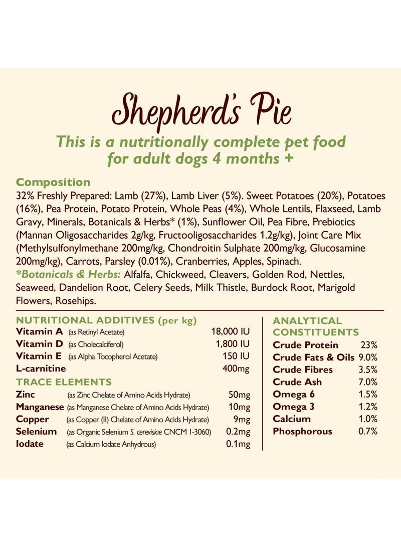 Shepherd's Pie with Lamb, Potatoes and Parsley Adult Dry Dog Food 2.5 kg