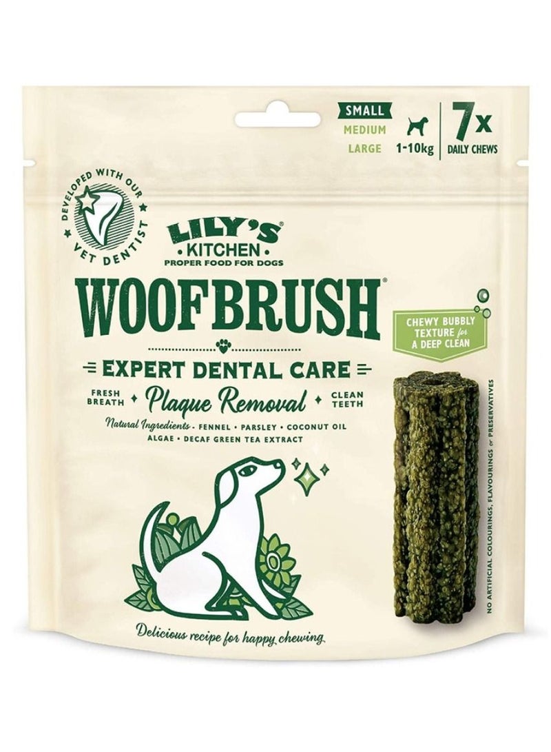 Woofbrush Dental Dog Treats for Small 1-10kg Dogs Pack of 7