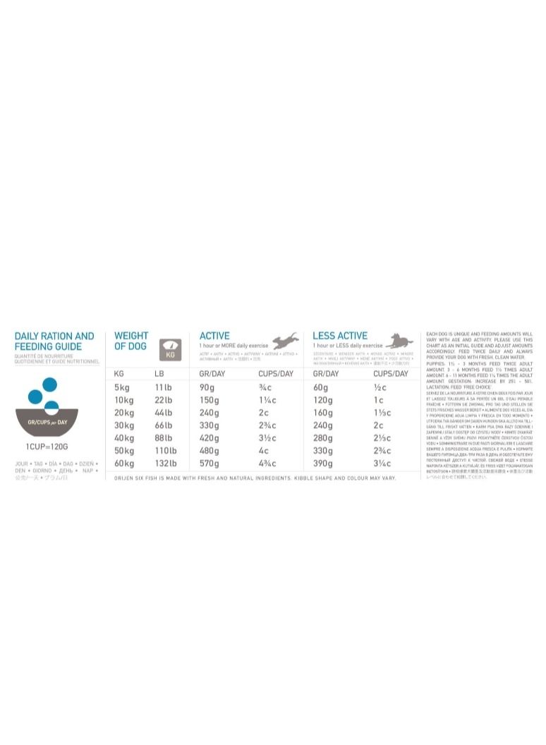 Orijen Six Fish Dog Food 11.4kg