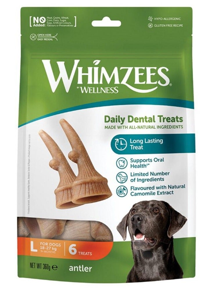 WHIMZEES Dental Chews for Dogs Large (6pc)