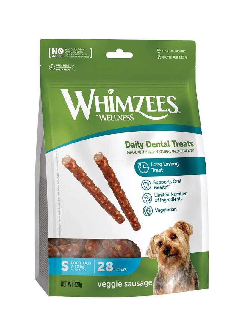 Whimzees Veggie Sausage SMALL 28 pcs