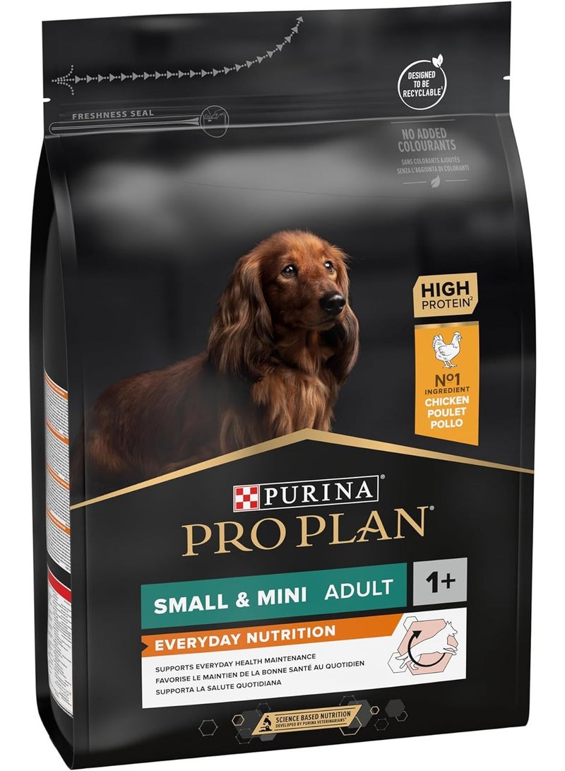 Pro Plan Everyday Nutrition Small and Mini Adult Dog food with Chicken 3 kg