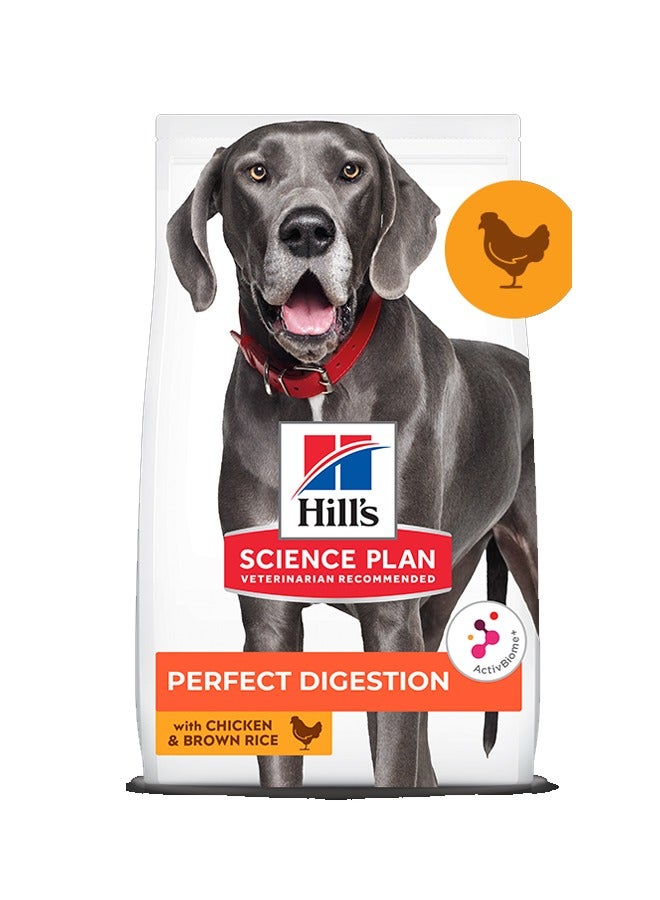 Perfect Digestion Large Breed Adult 1+ Dog Food With Chicken And Brown Rice - 14kg