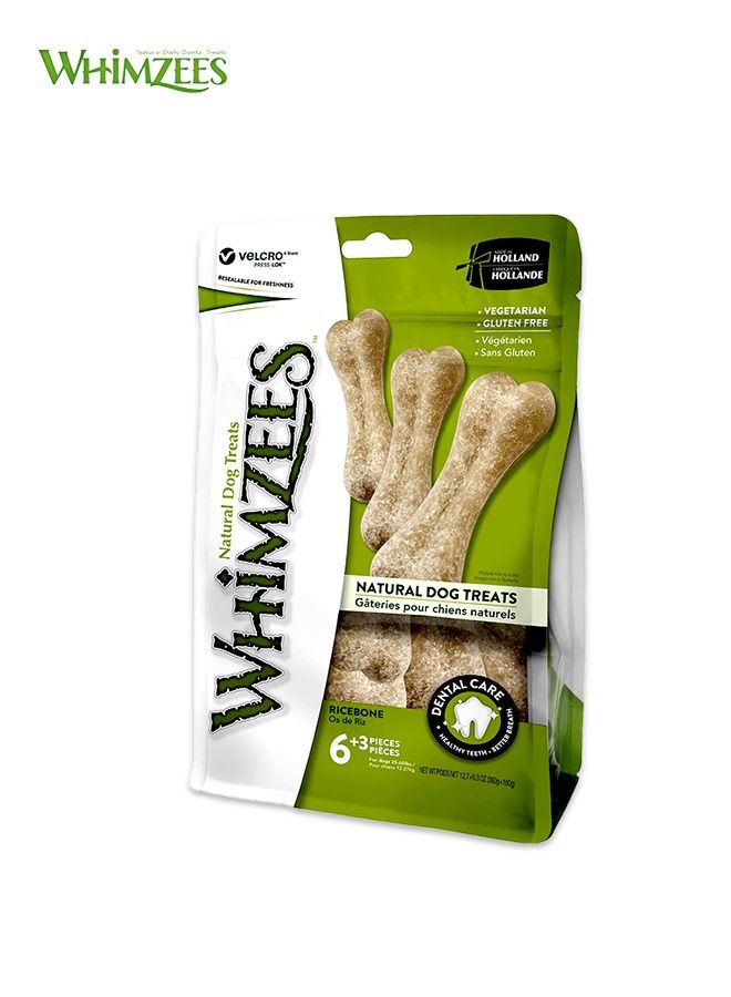 Rice Bone Dental Dog Treat – Large