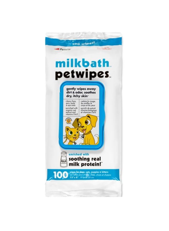 Pack Of 3 Milk Bath Wipes Multicolour