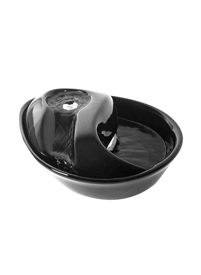 Ceramic Raindrop Fountain Black 1.8Liters