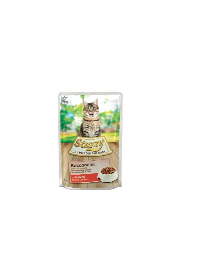 Chunks With Beef Cat Wet Food