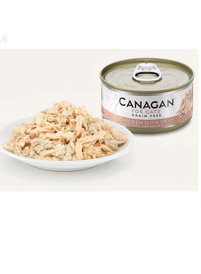 Canagan Chicken with Crab Tin Cat Wet Food 75g