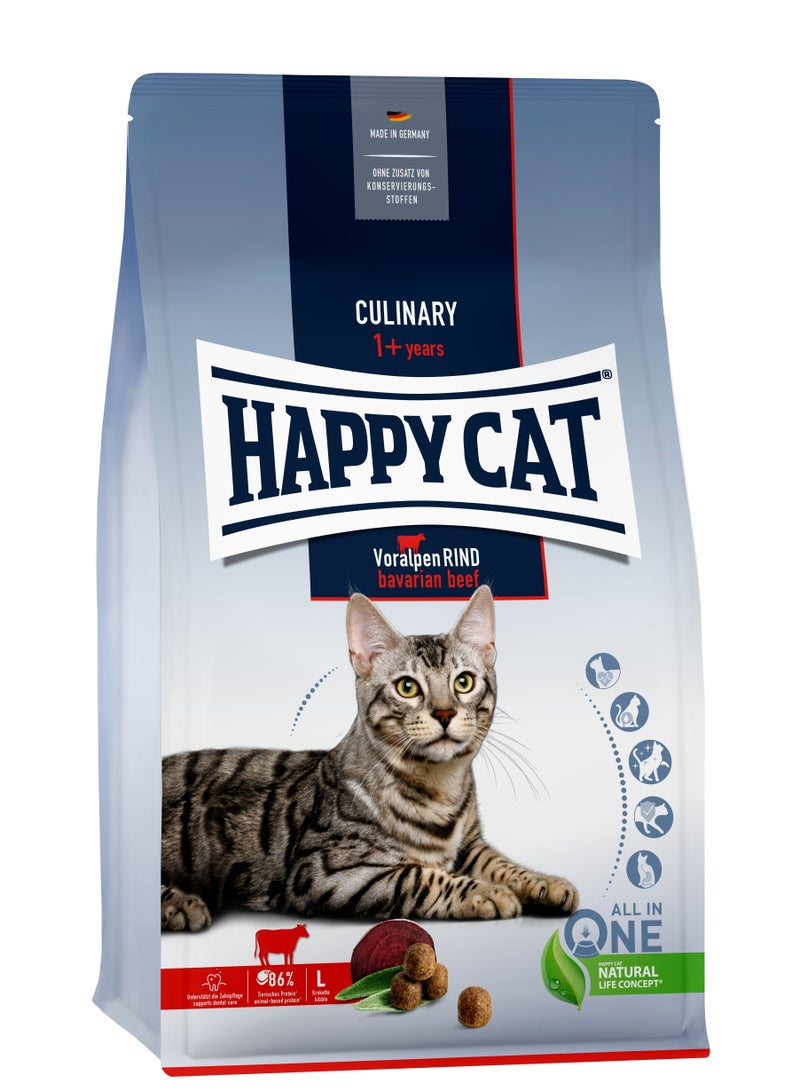 10 kg Culinary Bavarian Beef for Adult Cat and highly digestible cat food for sensitive cats