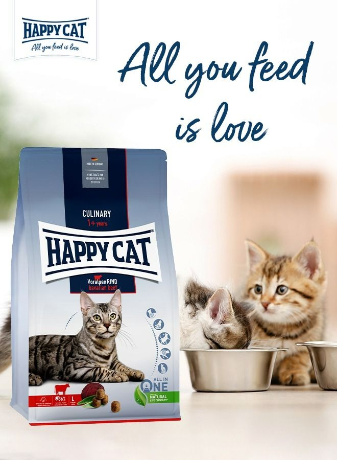 10 kg Culinary Bavarian Beef for Adult Cat and highly digestible cat food for sensitive cats
