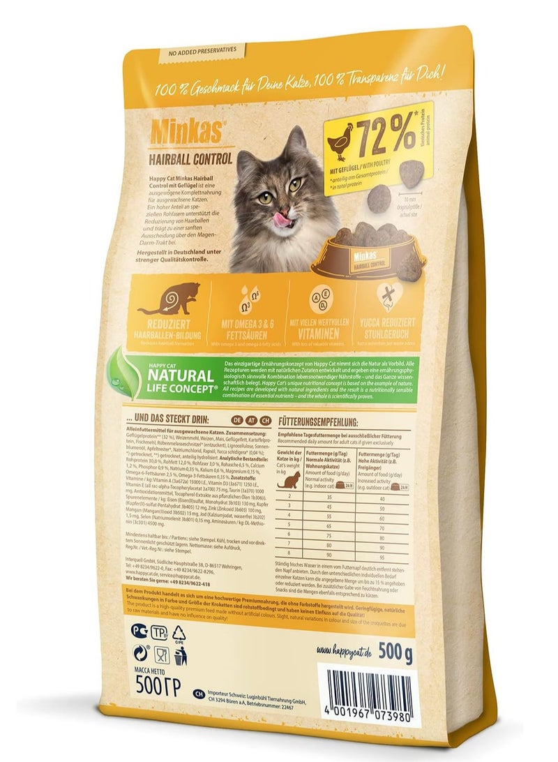 Happy Cat Minkas Hairball Control Cat Dry Food 10 Kg