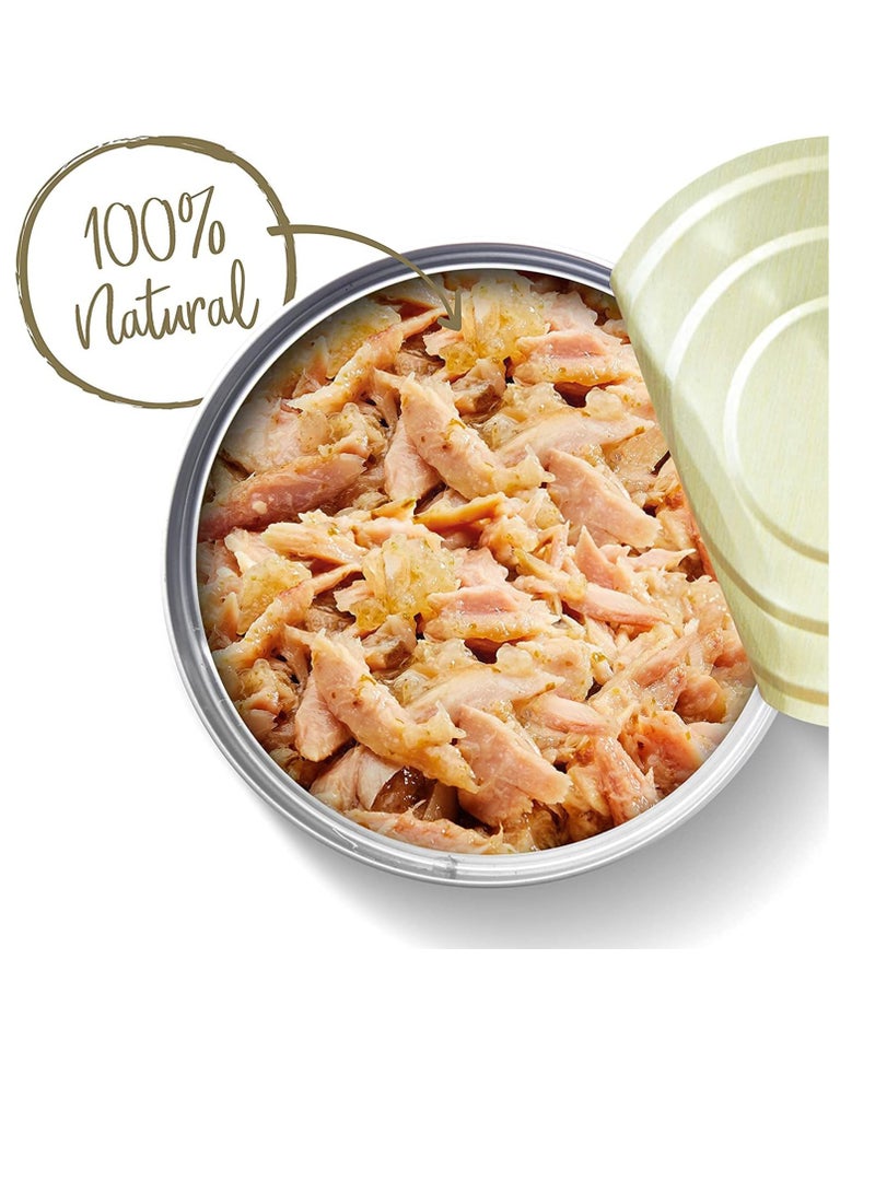 12Pc Natural Tuna with Seaweed Cat Wet Food Tin 156g