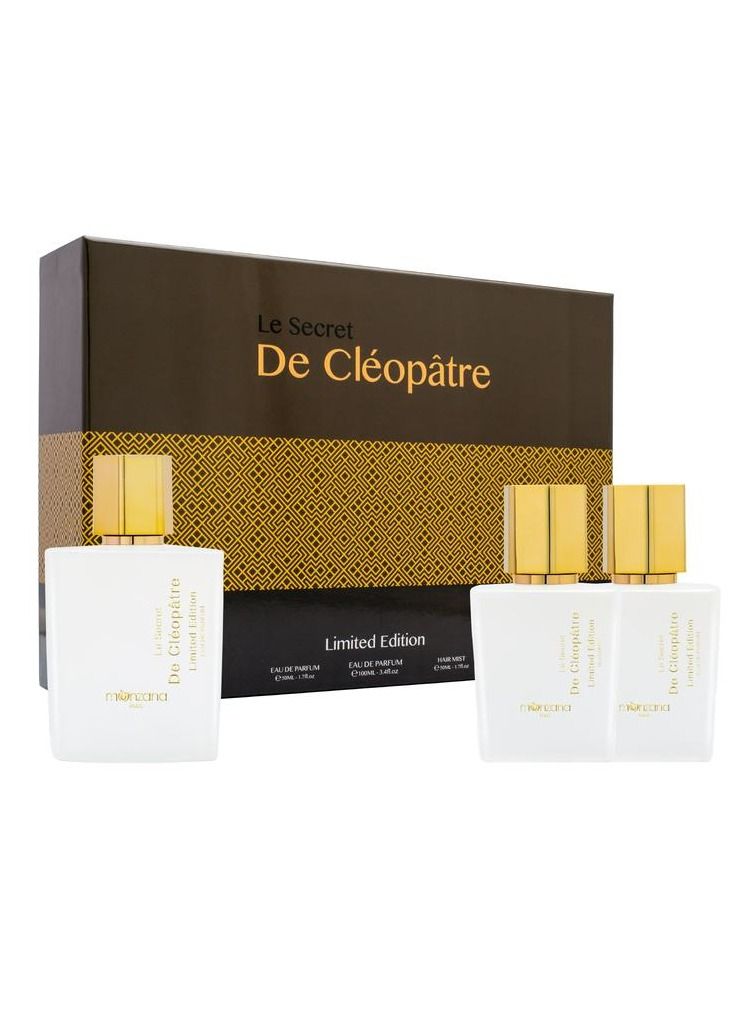 Manzana Le Secret De Cleopatre Limited Edition Eau De Perfume Gift Set EDP 100ml + EDP 50ml + Hair Mist 50ml Inspired by Alexandre.J Morning Muscs