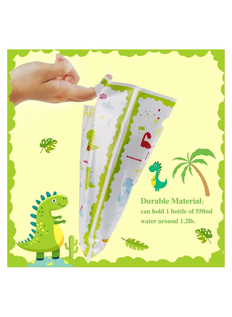 Dinosaur Party Bags for Kids 30 Pcs Birthday Gift Bags， Baby Shower Supplies Plastic Goodie Favors Decorations