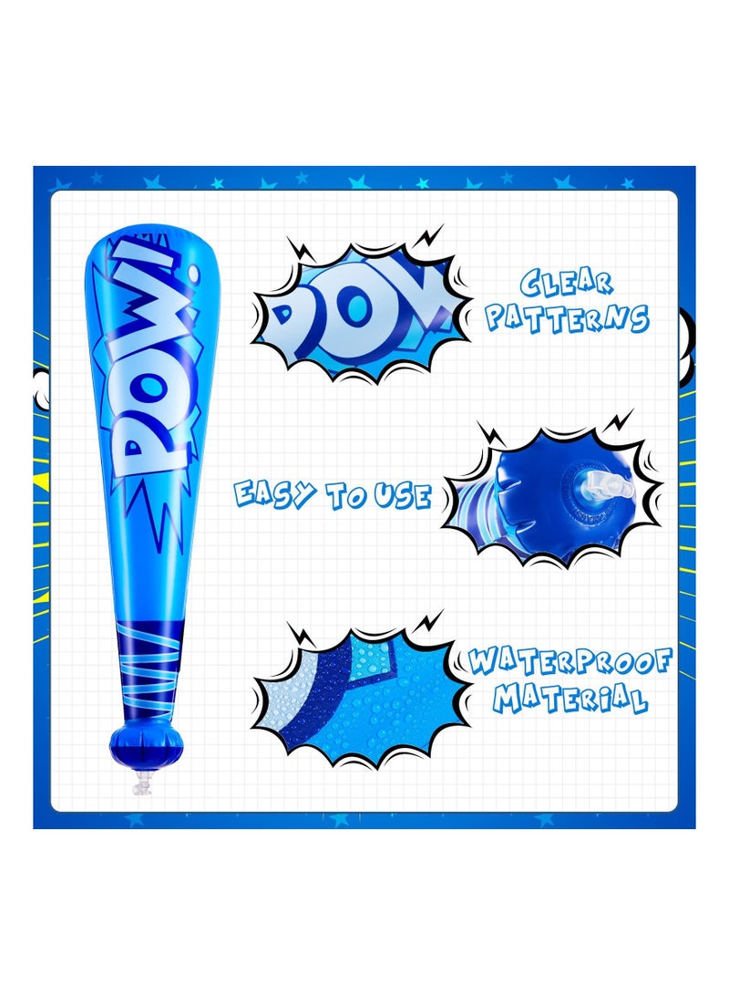 Inflatable Baseball Bats 12 Pieces Pow 20 Inch Toy Bat for Kids Party Decorations Favors Carnival Birthday