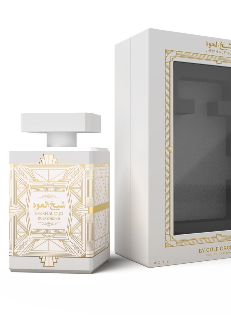 Shiekh Al Oud White Eau De Parfum 100 mL Luxury Long lasting Perfume Fragrance By Gulf Orchid Perfume