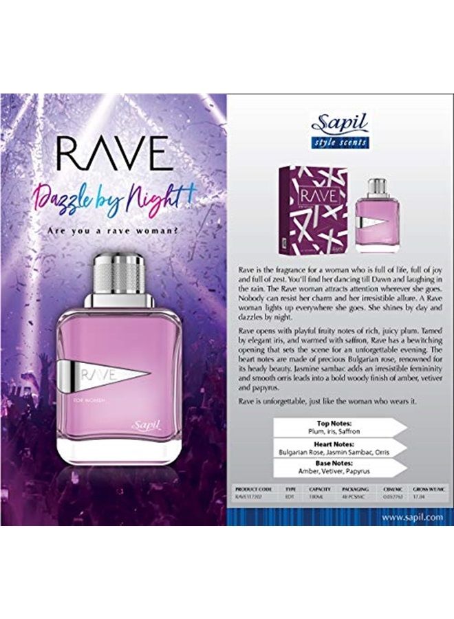 SAPIL RAVE WOMEN Perfume Eau de Parfum for Women 100ml