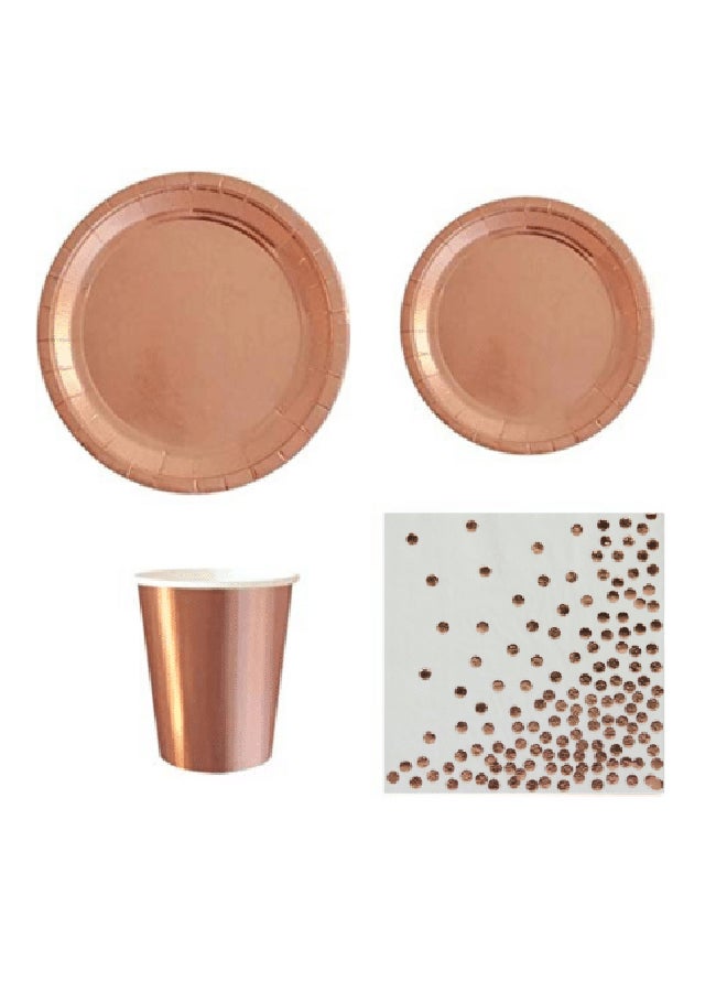 Metallic  Party Tableware Set