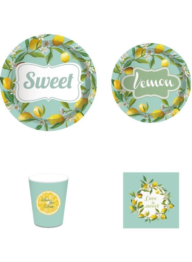 Lemon Party Tableware Set