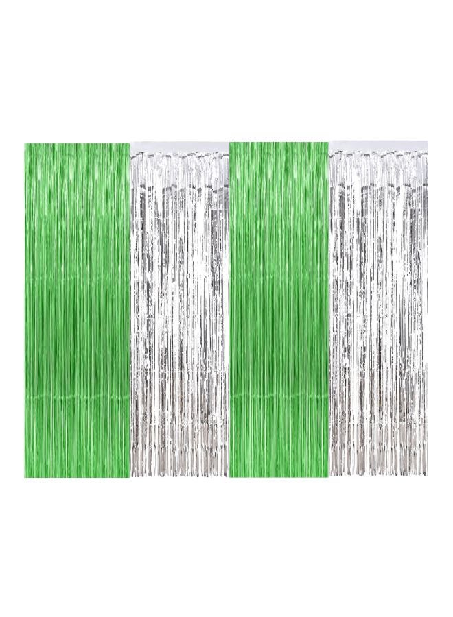 Pack Of 4 Foil Curtain Set For Birthday Decoration STO2352