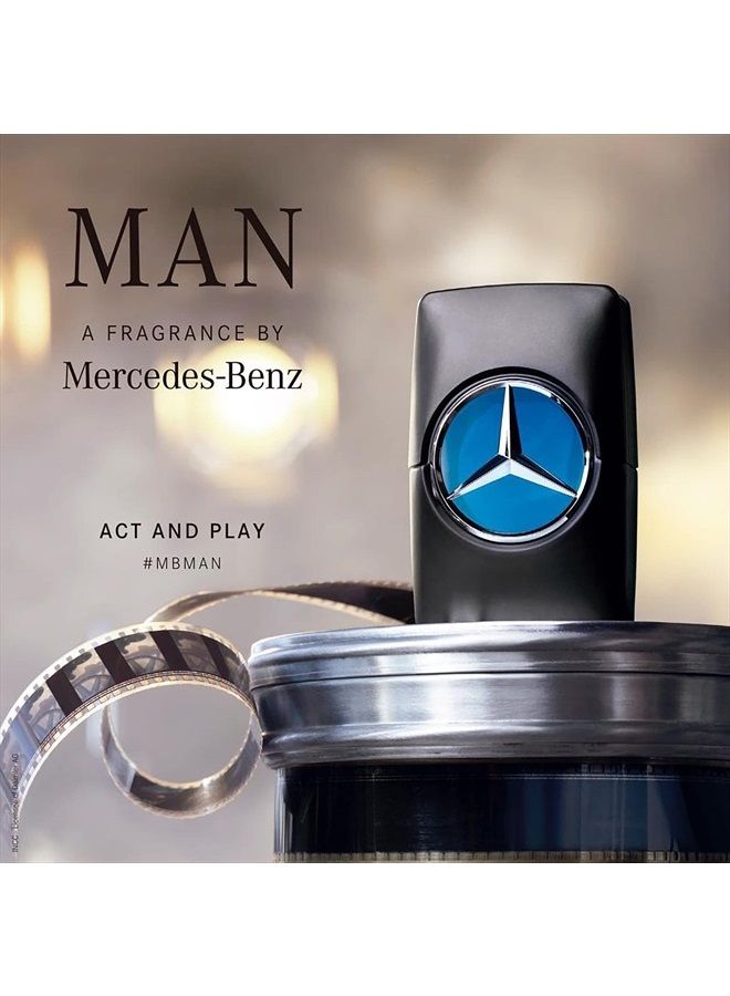 Man - Elegant Fragrance With Sensual, Floral,Woody Notes - Mesmerize The Senses With Original Luxury Men's Eau De Toilette Spray - Endless Day Through Night Scent Payoff - 3.4 OZ