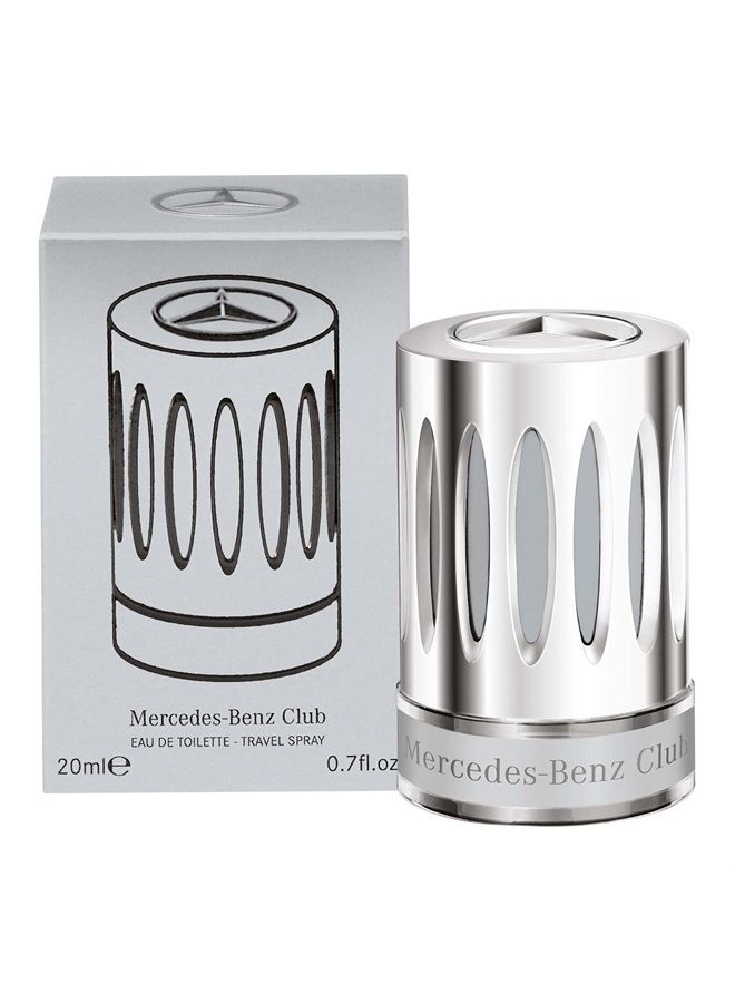 Mercedes Benz Club - Fragrance For Men - Notes Of Grapefruit, Cardamom And Dry Wood - Refreshing, Warm, Woodsy Blend - Suitable For Any Occasion - Long Lasting Wear - 0.7 Oz EDT Mini Spray