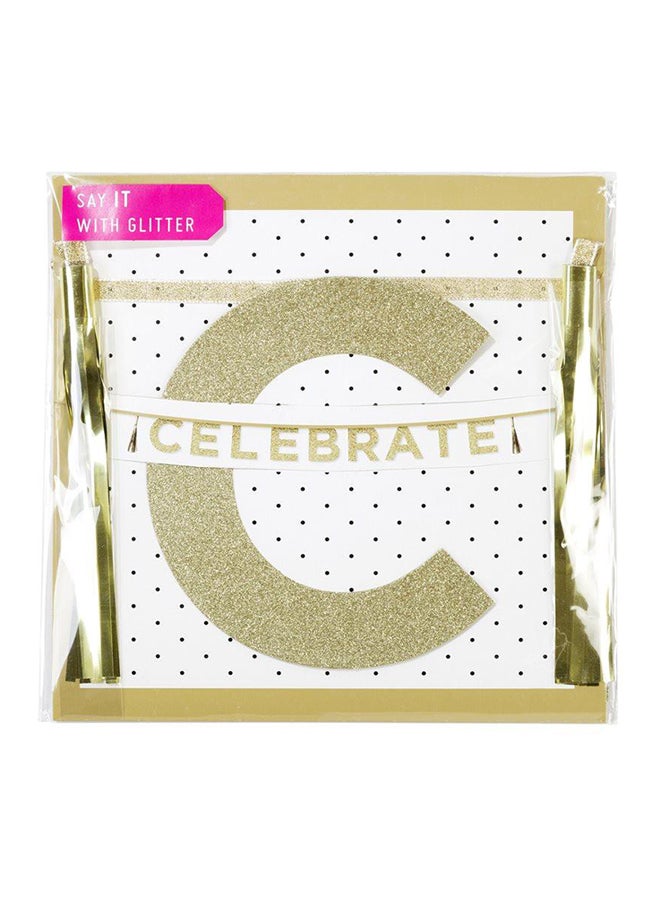 Say It With Glitter Celebrate Banner 2.5meter