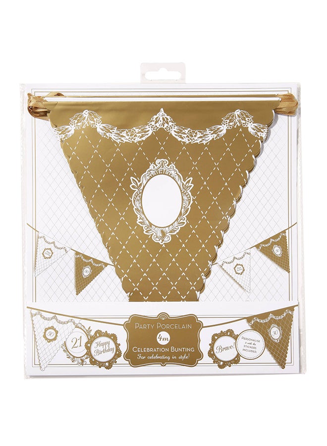 Party Porcelain Bunting 4meter