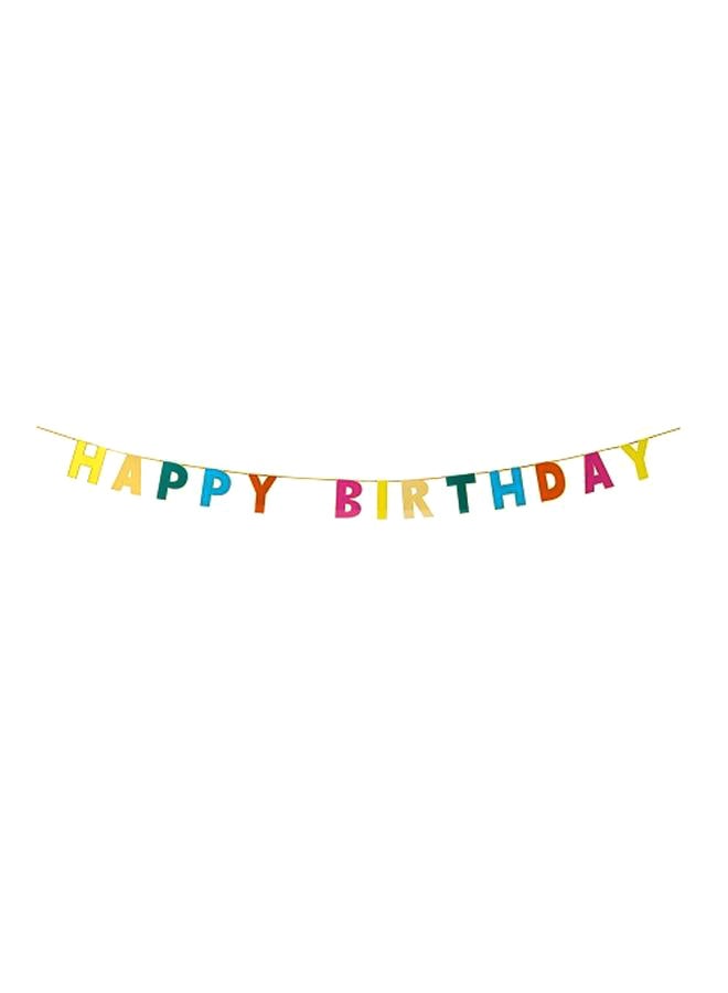 Rainbow Happy Birthday Garland