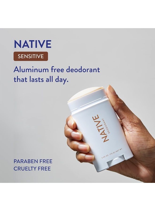 Sensitive Deodorant | Natural Deodorant for Women and Men, Aluminum Free, Baking Soda Free, Phthalate Free, Talc Free, Coconut Oil and Shea Butter | Coconut & Vanilla (Sensitive)