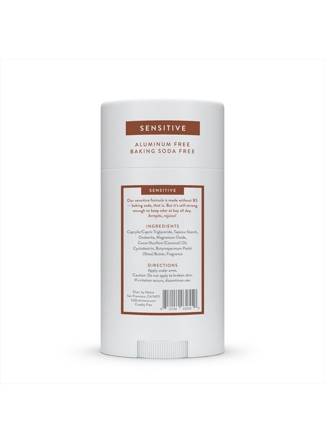 Sensitive Deodorant | Natural Deodorant for Women and Men, Aluminum Free, Baking Soda Free, Phthalate Free, Talc Free, Coconut Oil and Shea Butter | Coconut & Vanilla (Sensitive)