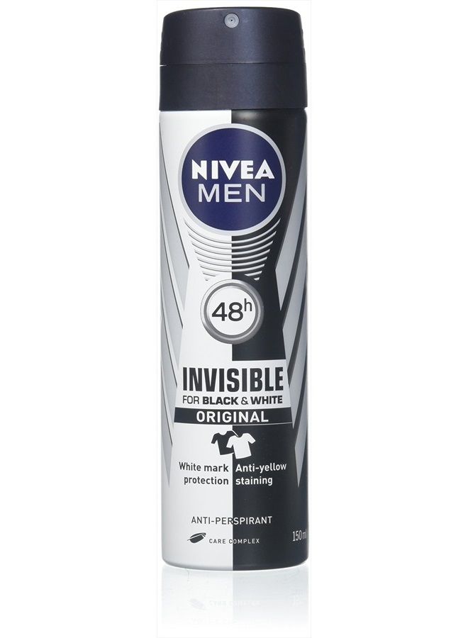 Nivea For Men Invisible Power Anti-Perspirant Spray 150ML (6 Pack)