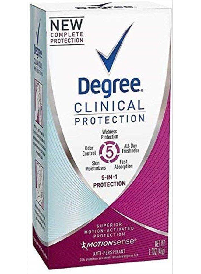 Degree Clinical Protection 5-in-1 Antiperspirant 1.70 oz (3 Pack)