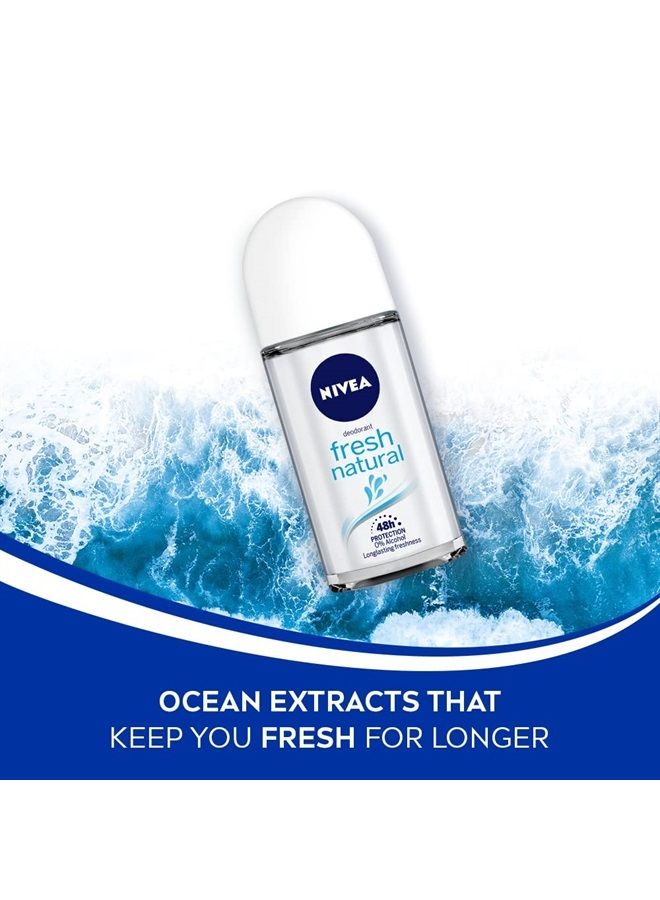 Nivea Fresh Natural Roll On, 50Ml