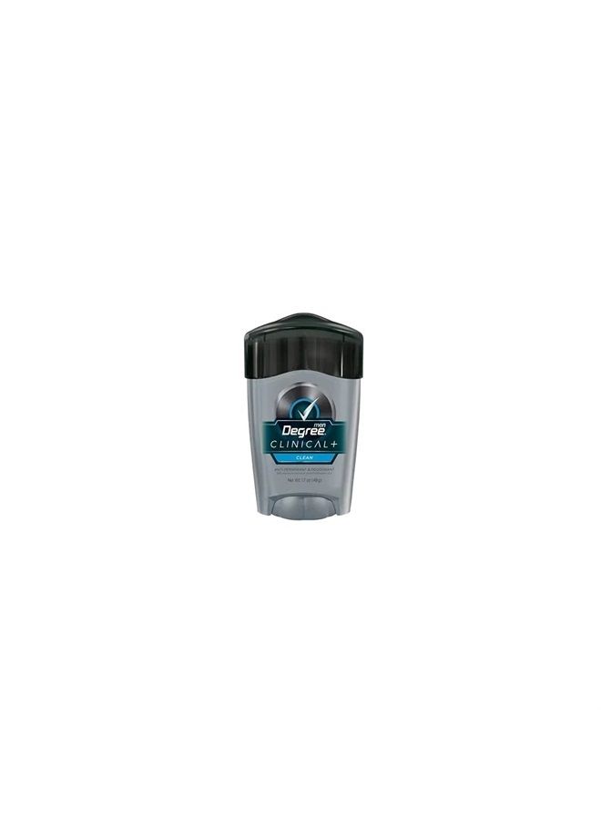 Degree Men Clean Clinical Antiperspirant Deodorant 1.7 oz (Pack of 2)