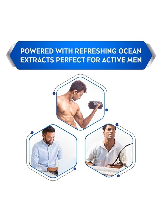 Nivea Men Anti Perspirant Roll On, Fresh Active Longlasting Freshness Ocean Extracts, 48 Hour Protection, 1.7 Ounce (Pack of 3)