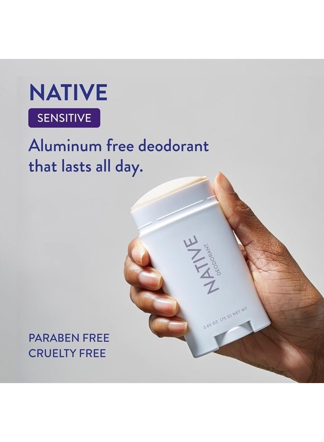 Sensitive Deodorant | Natural Deodorant for Women and Men, Aluminum Free, Baking Soda Free, Phthalate Free, Talc Free, Coconut Oil and Shea Butter | Cotton & Lily (Sensitive)