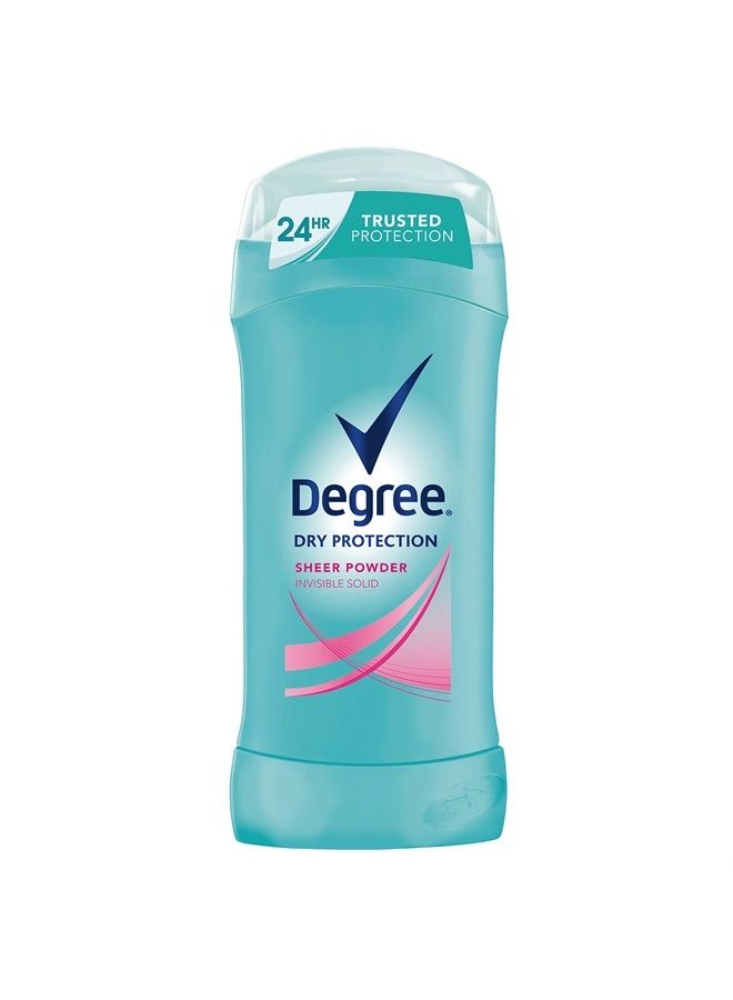 Sheer Powder Antiperspirant Deodorant Stick, Blue, 2.6 Oz