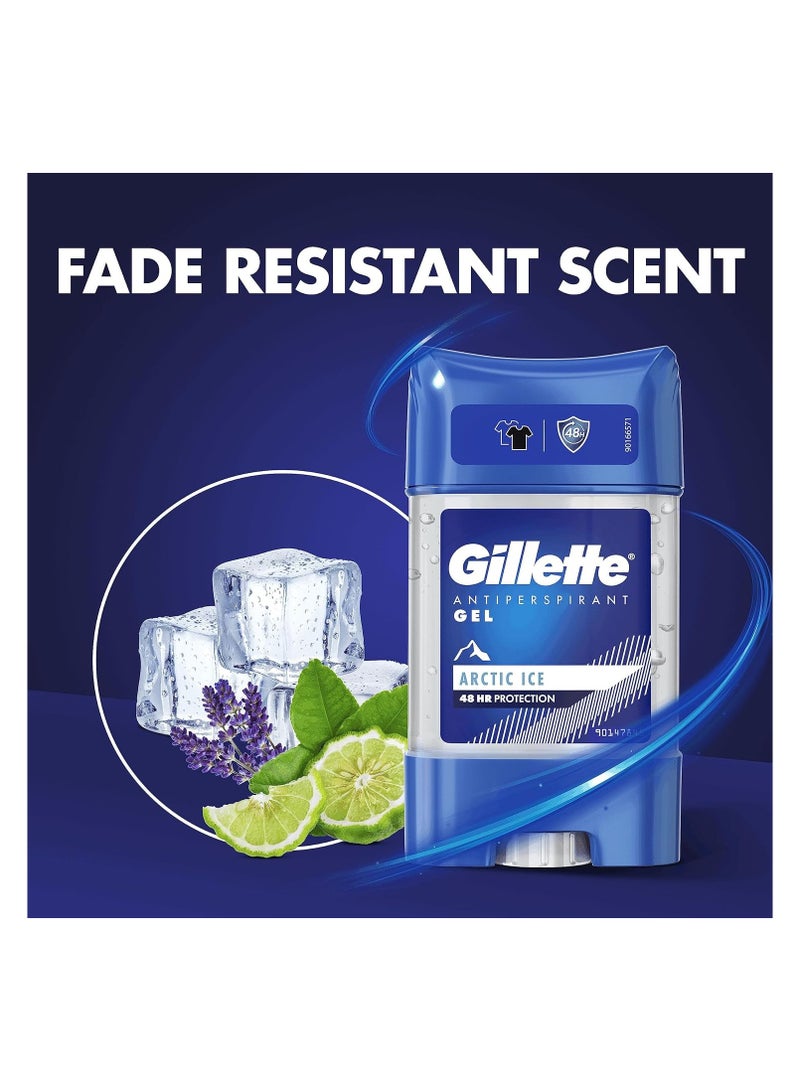 Gillette Arctic Ice Antiperspirant Deodorant Gel (70 ml x 6)